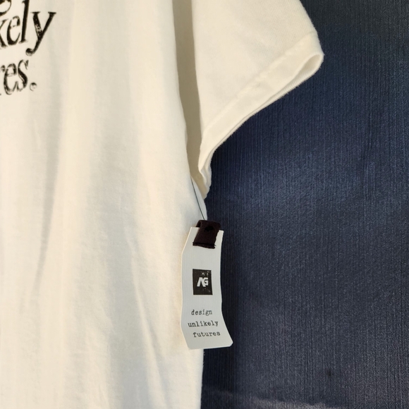 AG White Tee with Black Graphic - Picture 4 of 10